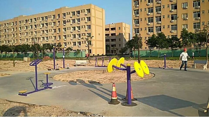 廣東新會(huì)富華鑄鍛有限公司安裝給力體育健身設(shè)施順利完工