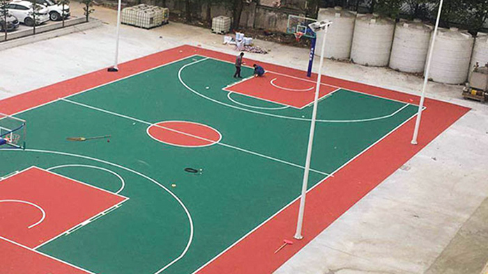彩色籃球場造價