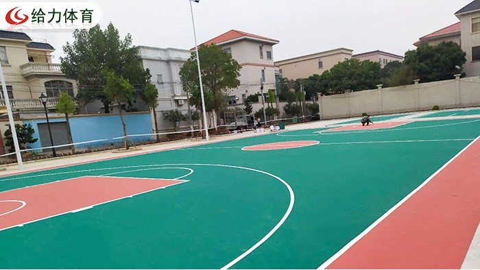 彩色籃球場造價